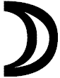 The Moon Symbol Glyph