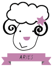 Stylized ram to represent Aries